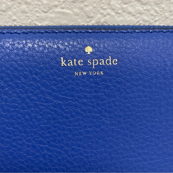 Kate Spade ♠️ New York Continental Zip-Around Royal Blue Wallet - Picture 2 of 11